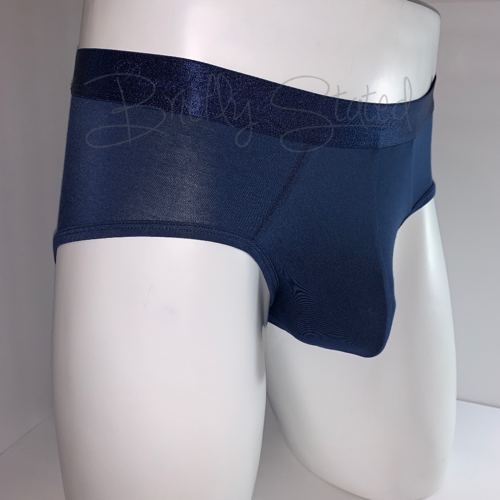 David Archy Micro Modal Briefs - Navy (M) - Picture 2 of 7